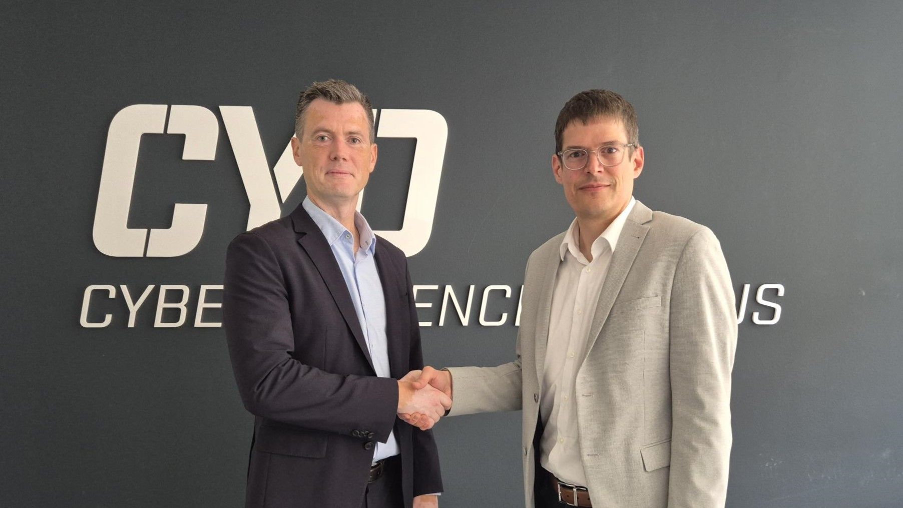 Two men shaking hands